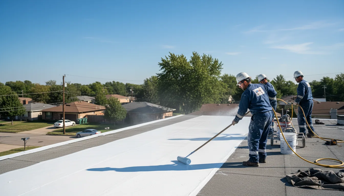 Commercial roof coating in Russellville, OH near me